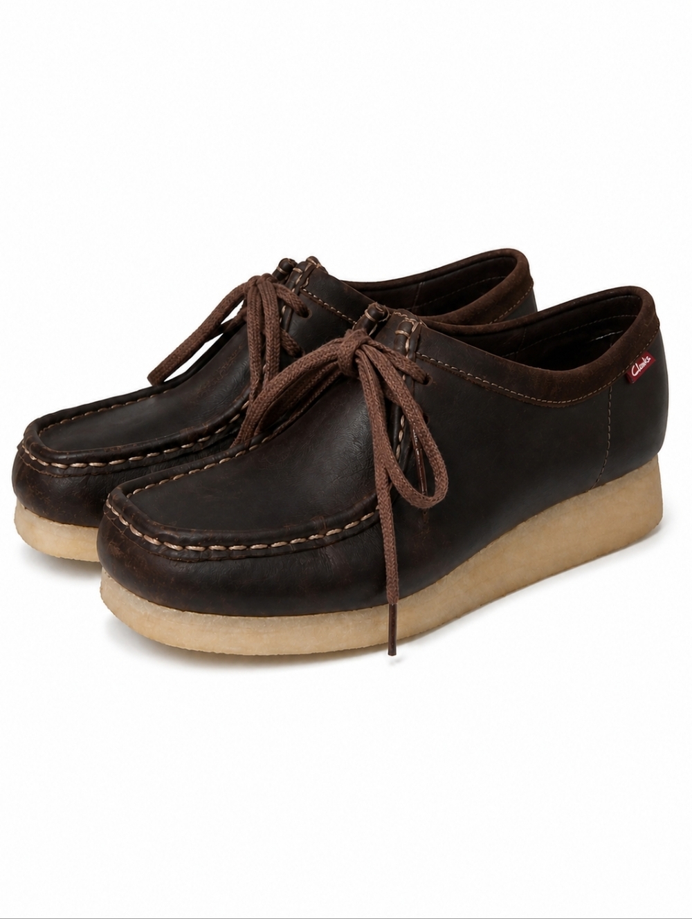 Clarks Originals Wallabee, Brown Beeswax Leather, 8, Eclectic, Boho